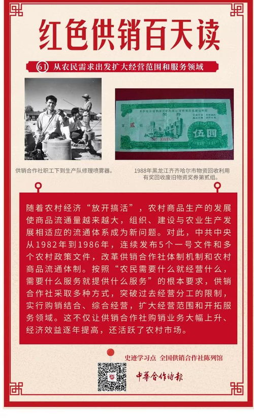 中農(nóng)集團(tuán)黨史學(xué)習(xí)教育專題二 紅色供銷百天讀61 從農(nóng)民需求出發(fā)擴(kuò)大經(jīng)營范圍和服務(wù)領(lǐng)域